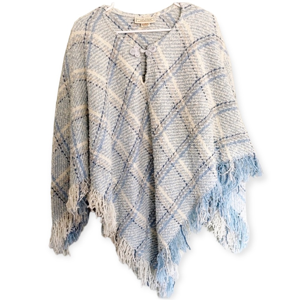Boyne Valley Weavers Handmade Wool Blend Poncho